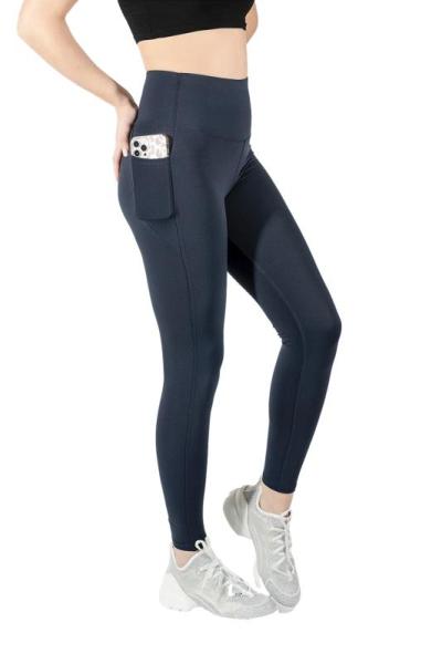 Damen Sport Leggings mit Tasche dunkelblau 40 - 42